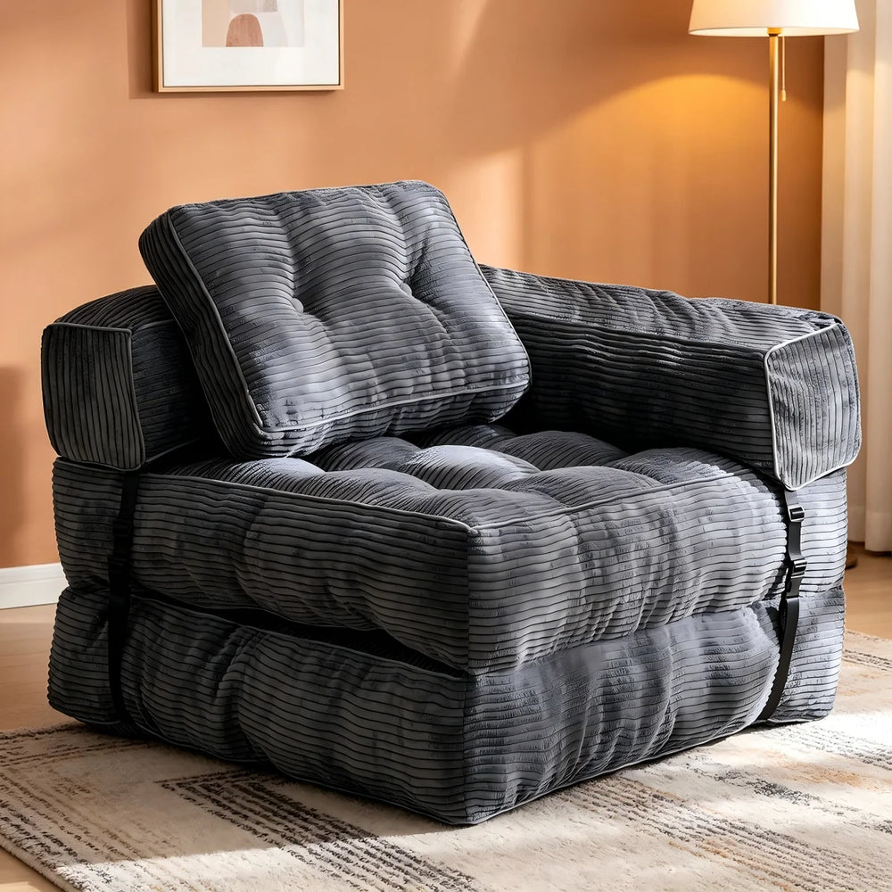 Fauteuil-Lit Convertible Compressé avec Oreiller