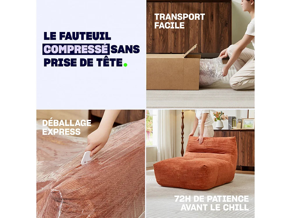 Chauffeuse Compressée Beige - Alba