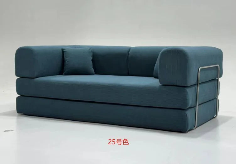 2026 New Design Corner Style Vacuum Compression Fabric Sofa Compressed Bed Set Home Apartment Hotel Living Room Sofa Bed