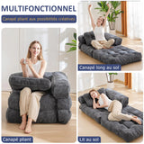 Fauteuil-Lit Convertible Compressé avec Oreiller