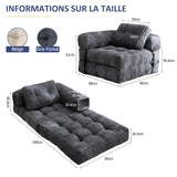 Fauteuil-Lit Convertible Compressé avec Oreiller