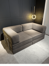 Canapé Modulaire Compressible Velours Côtelé 205 cm