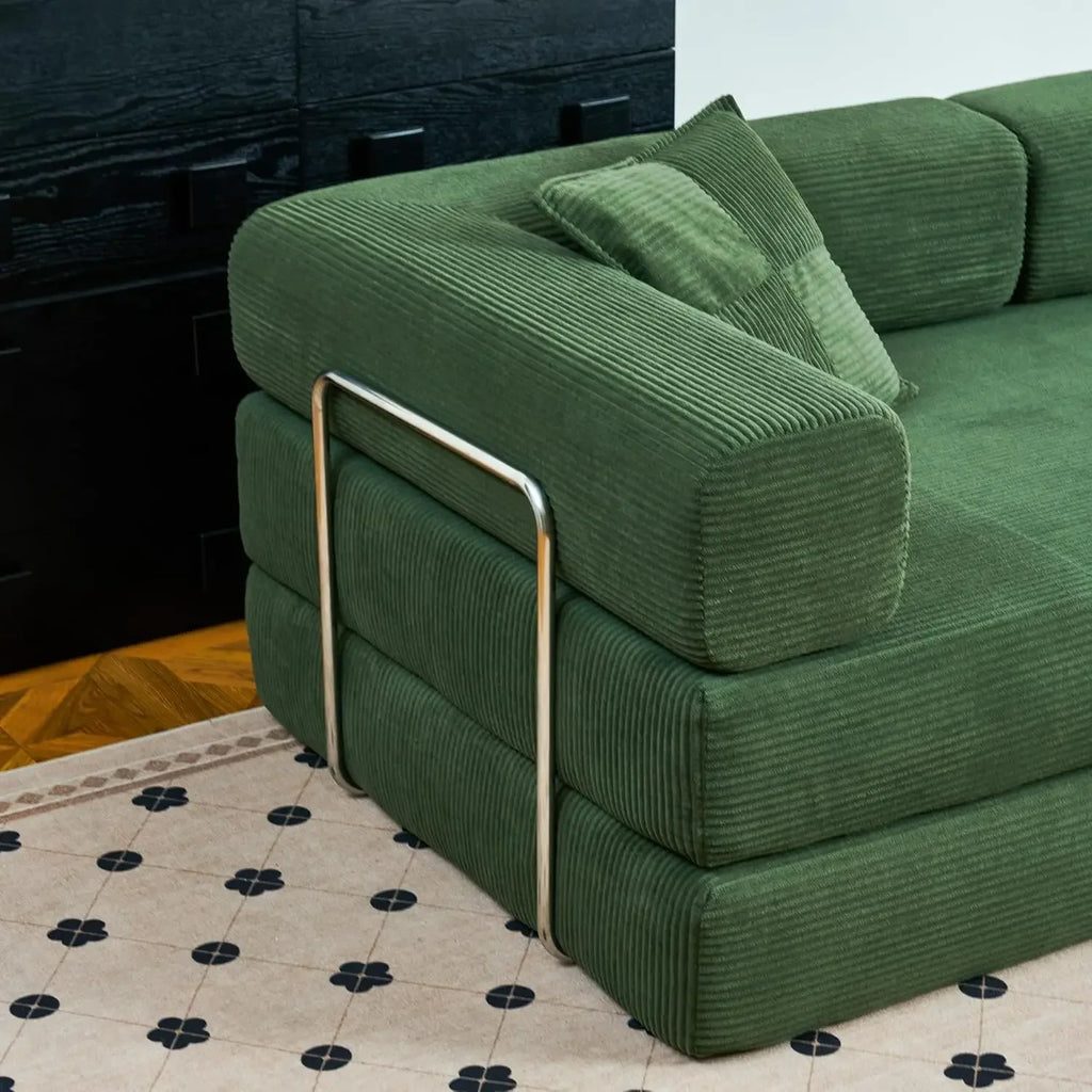 2026 New Design Corner Style Vacuum Compression Fabric Sofa Compressed Bed Set Home Apartment Hotel Living Room Sofa Bed