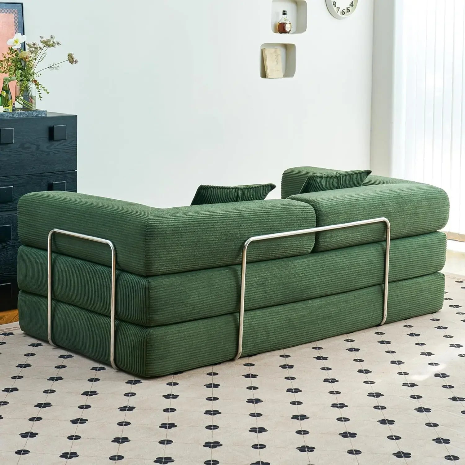 2026 New Design Corner Style Vacuum Compression Fabric Sofa Compressed Bed Set Home Apartment Hotel Living Room Sofa Bed